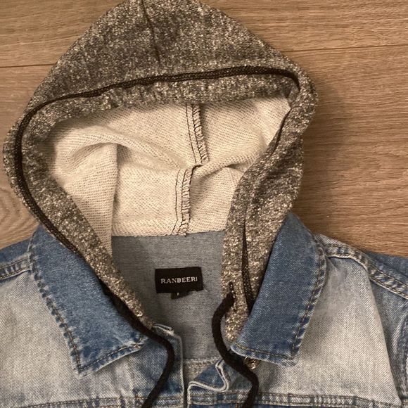 Hooded Denim Jacket/Vest - Picture 3 of 8